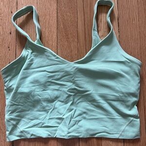 Lululemon Athletica Green Crop Top with Wide Straps